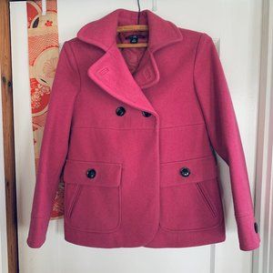 Gap Fuschia Wool Coat